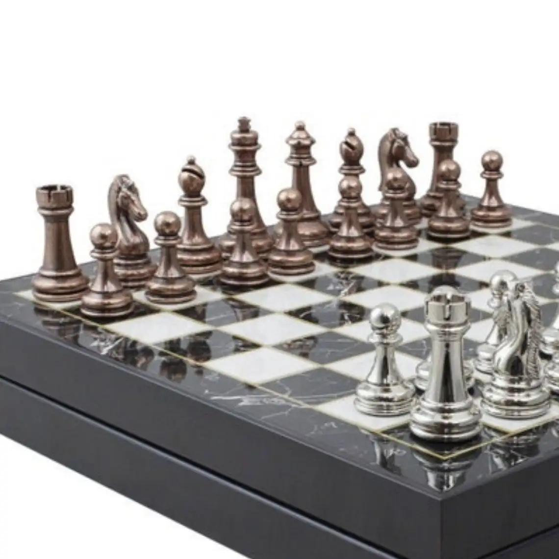 Wholesale Luxury Wooden Chess Games Set Folding Chess Board