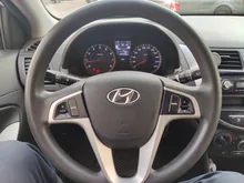 PUFEITE-Botón de volante para Hyundai VERNA SOLARIS, botón de control de música y volumen de audio
