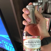 6 шт. геометрическая форма свадебное вино Этикетки для бутылок обертки свеча в подарок стикер Детские вечерние украшения на заказ