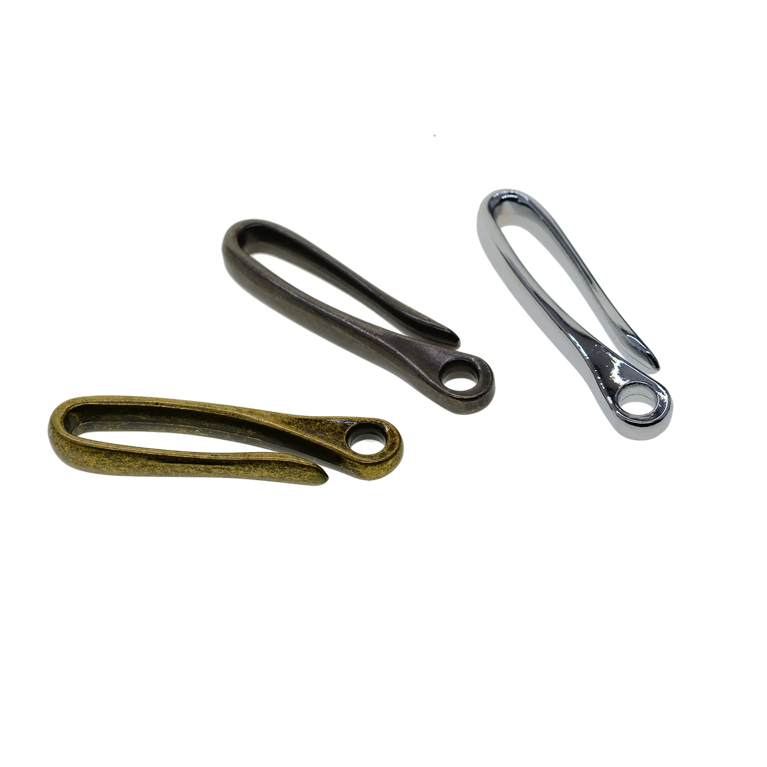 bronze gunmetal silver plated alloy Japanese U hook fishhook shackle  keychain - AliExpress