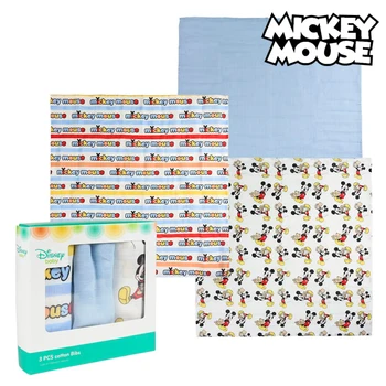 

Muslin facecloth Mickey Mouse 75378 Blue (Pack of 3)