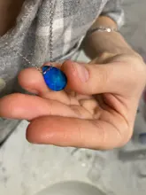Humor de cambio de Color emoción sentimiento de Control de temperatura de la gota de agua colgante en forma de lágrima de acero inoxidable collares de cadena