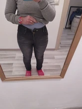 De invierno más grueso terciopelo de las mujeres de Vaqueros cintura alta ajustados Simple de lana caliente Slim damas Casual pantalones de Vaqueros pitillo