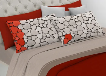 

Full bed sheets 100% cotton line digital Spin Off Design Love Love