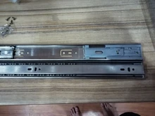 Track-Rail Hardware Sliding Furniture Cabinet KAK Soft Close 10--22-stainless-Steel Three-Section