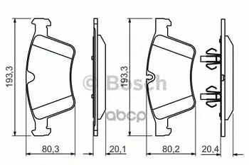 

Pads TORM dsik K-T MB GL (x164) Bosch art. 0986494427