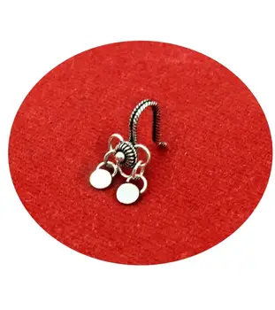 

Clamped Nose Studs Filigree Piercing Silver Handcrafted Needlework Mardin Compressed Local Studded Stud