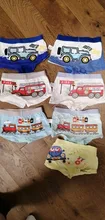 Calzoncillos bóxer de algodón para niños, ropa interior de Color para tren, lote de 4 Uds., ZL40