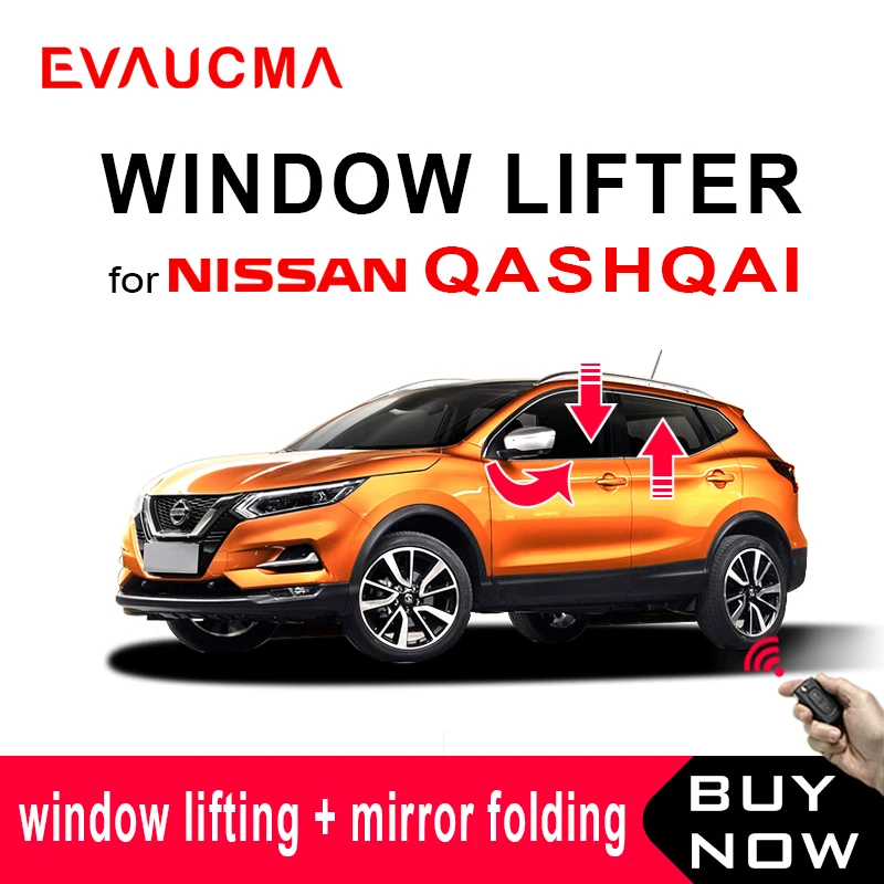 Car Parts 2013 ONLY NIssan QASHQAI Auto Close Windows & Mirror kit Open