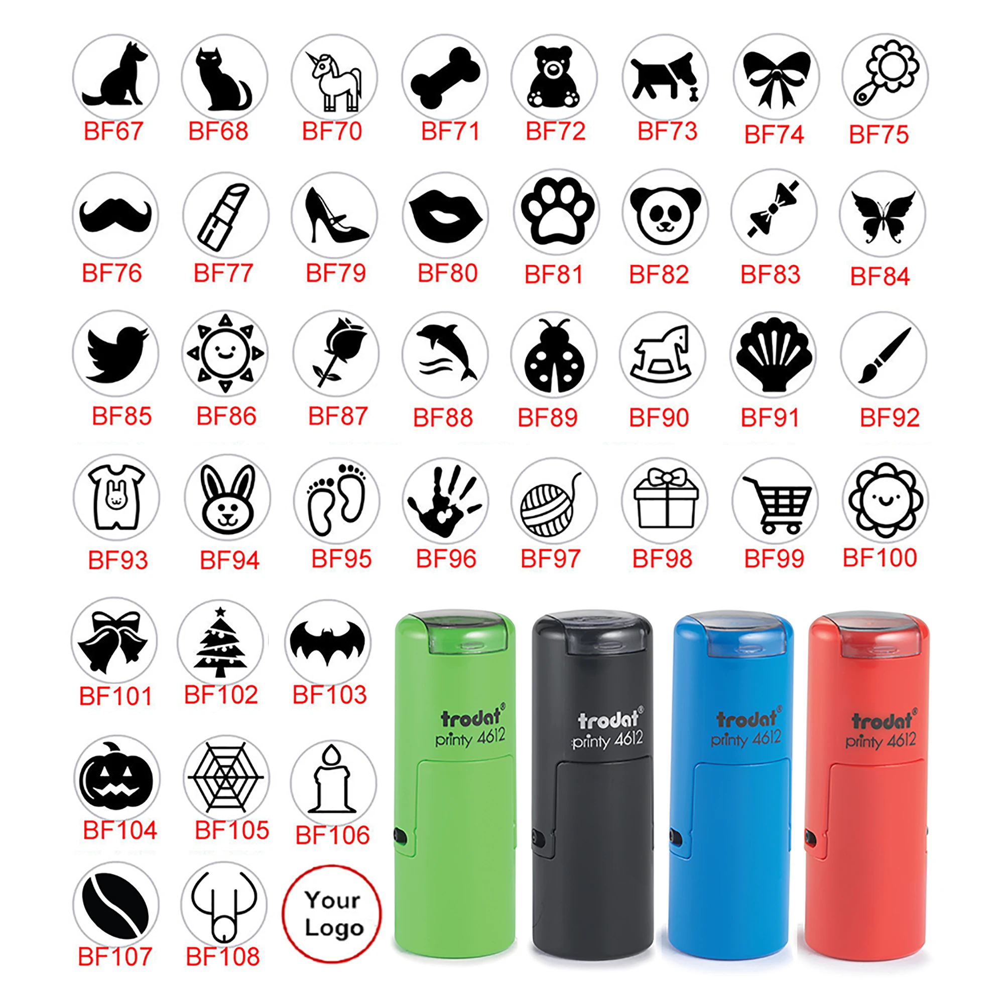 Custom Round Loyalty Card Mini Small Self Inking Stamp - Stamps - AliExpress