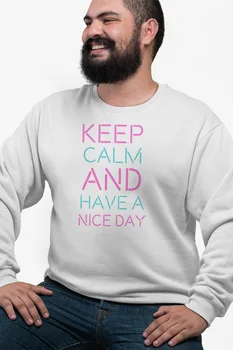 

Angemiel Wear Keep Calm White Men 'S Sweatshirt