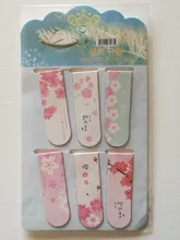 JIANWU 6 unids/set lindo imán de dibujo animado marcador vida fresco regalo creativo magnético marcadores para libros kawaii escuela suministros