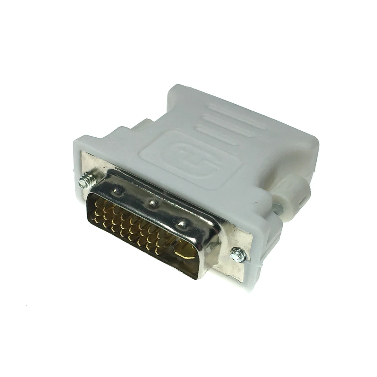 Переходник DVI-I male to VGA /D-Sub/ female ESPADA модель: EDVI-Dsabadap /видеоадаптер DVI 29 M - SVGA 15 F белый |