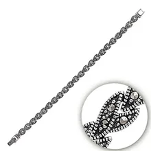 Серебряный 925 пробы Браслет из марказита