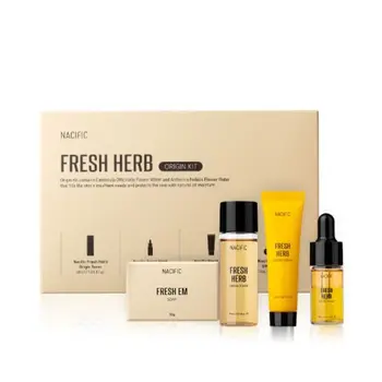 

Skin Care Kits-Nacific Fresh Herb Origin KIT Toner Essence Soap Skin Care Set&Kit Moixturizing Antiage Face Care Korea Cosmetic