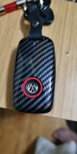 High Quality Mature Carbon Fiber Matte Car Key Case For Volkswagen Polo Golf Skoda Superb