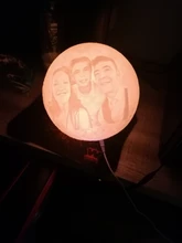 Moon-Lamp Night-Light Gift Custom Girlfriend Photo/text Rechargeable Dropship Kids Personalized