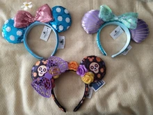 2021 Disney Mickey orejas diadema lentejuelas arcos orejas traje diadema Peter Pan tocado Cosplay felpa adultos/niños diadema regalo