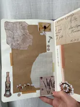 Diario Vintage de viaje, manualidades con papel diario, pegatinas japonesas, suministros para maestro de álbum de recortes