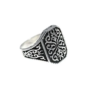 

Stamp 925 Sterling silver m forms drawings Rusty [AC0340]
