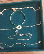 Tocona-Conjunto de 5 pulseras bohemias con hojas y Luna y abalorios dorados, joyería de acero inoxidable, Estilo Vintage, 8793