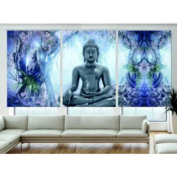 

Blind Iroa Digital Threefold Buddha 001 ROLLER BLINDS TRANSLUCENT! (3 PCs/100X170)