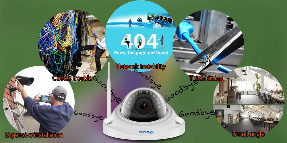 Zyбезопасности 1080p Wifi камера CamHi приложение Onvif 20 м ночного видения Vandalproof SD карта двухсторонняя аудио сигнализация домашняя охранная CCTV камера