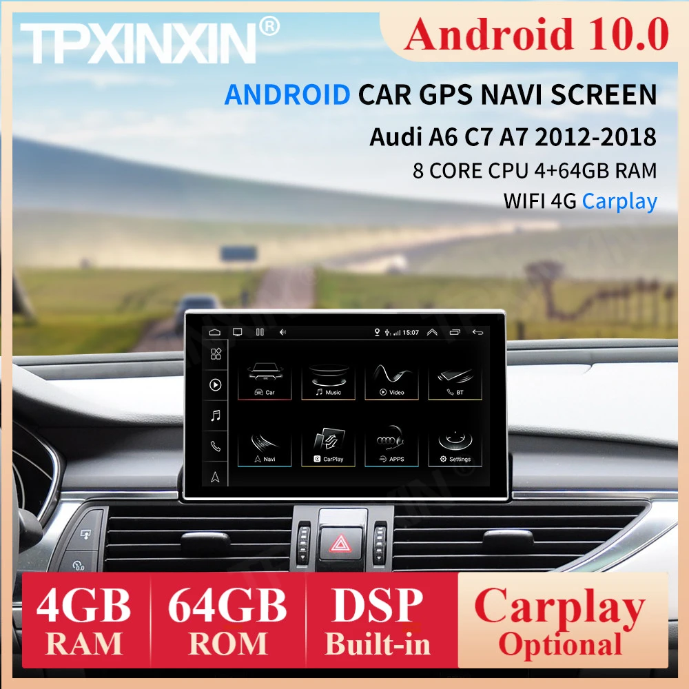 8 Core Android 10 System Car Multimedia Stereo Für Audi A6 C7 A7 2012 ...