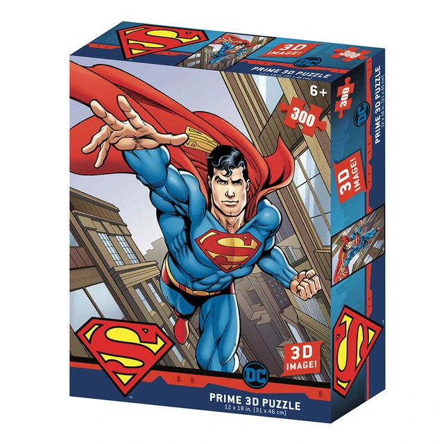 DC Comics - Superman 3D Lenticular Jigsaw Puzzle in Tin –