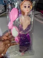 Muñecas de princesa Rapunzel para niños, conjunto para niñas, cuerpo móvil, belleza, largo y grueso pelo rubio, 30CM