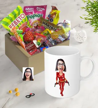 

Personalized Women 'S Silahşör Caricature Of Nostalgic Lezzetler Mug Seti-1 Surprise Thoughtful Ancients Custom Design Picture reliable