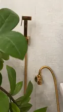 Bidet Sprayer Toilet-Kit Shower-Head Hand-Held Gold Shattaf Douche Fauce Square Brass