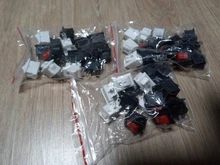 Switch Push-Button SPST 250V Black White KCD11 Snap-In-On/Off 3A 10x15mm 10pcs And Red