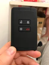 Funda de silicona para llave de coche, carcasa fob para Renault KOLEOS, Kadjar, Arkana 2017, samsung QM5, Juego de 4 botones