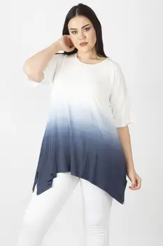 

Sans Textile Women Indigo Batik Pattern Temporary Shed Tunik 65 N15985