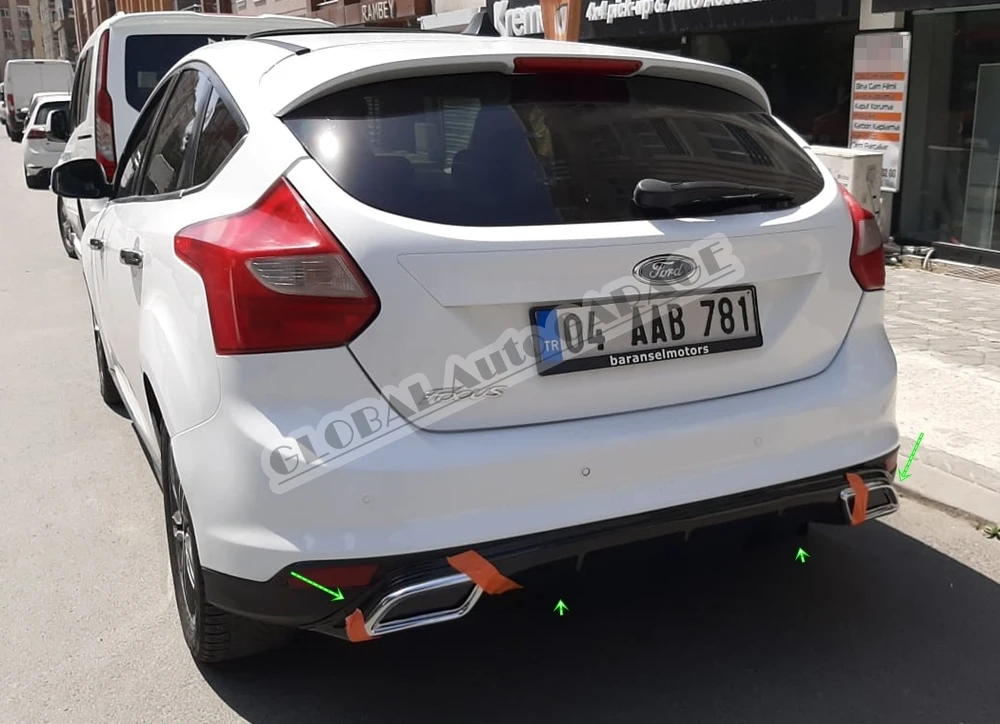 Для хэтчбека Ford Focus 3 2010 2011 2012 2013 2014 2016 2017 2018 рассеиватель удлинитель для заднего