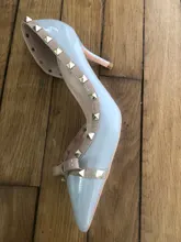 Zapatos de tacón alto con remaches y nudo de mariposa para mujer, tacones finos, stiletto, para boda, Otoño, 2020