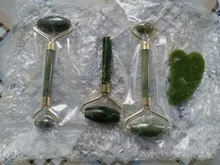 Rodillo de Jade para masaje Facial, herramientas de cuidado para la piel Facial, rascador de Gouache Natural, belleza corporal, rodillo masajeador adelgazante