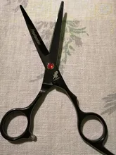 Tijeras profesionales para peluquería, color negro, 6,0 pulgadas, corte grande, Japón, 440C