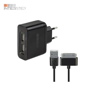 

Wall charger INTERSTEP 2Usb, cable Iphone 30 Pin