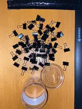 Mini Clips de papel Metal de 15mm, Clip negro para libros, papelería, escuela, suministros de oficina, alta calidad, 60 unids/lote