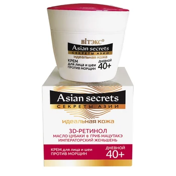 

Face and neck cream against wrinkles day 40 + Asian secrets. Secrets Of Vitex