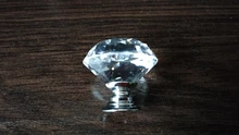 Wardrobe Handles Hardware Drawer Pull Cupboard Glass-Knobs Cabinet-Door Crystal Diamond-Shape