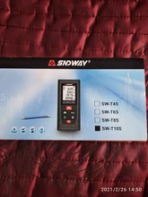 SNDWAY telémetro láser metro de distancia 120m 100m 40m electrónico ruleta buscador de rango trena de láser digital cinta de medir