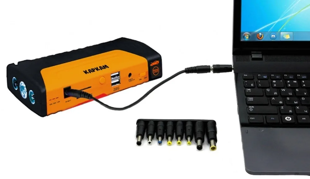 CARCAM JUMP STARTER ZY-10 с пуско-зарядным устройством на 16800 мАч