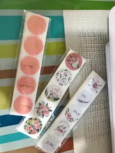 Pegatinas de agradecimiento de flores, etiquetas de sello de lámina dorada, rosa, recuerdos de fiesta de boda, suministros de sobres, pegatinas de papelería, 50-500 Uds.