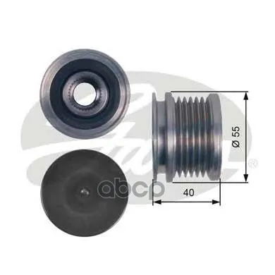 Шкив Генератора Vag 1.2/1.4tdi/1.6tdi/1.9tdi/2.0tdi/2.0tfsi/3.2/3.6 03- Gates арт. OAP7114 | Автомобили и