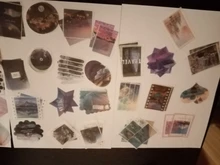 JIANWU-pegatina washi del mundo del Color 80 hojas, pegatina de gran capacidad, bolsa DIY, diario, cuarderno de recortes con pegatinas decorativas