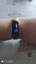 Reloj Led magnético para mujer, resistente al agua, táctil, Digital, de pulsera