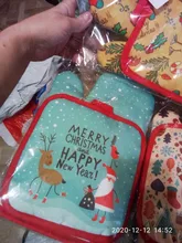 Party-Decoration-Supplies Gloves Kitchen-Mat Dining Christmas-Baking Natal Xmas New-Year